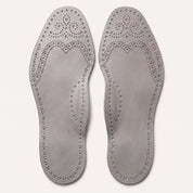 Light Gray Wingtip Brogue Full-Grain Leather Insoles — Bassett