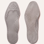 Light Gray Wingtip Brogue Full-Grain Leather Insoles — Bassett