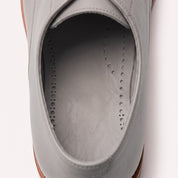 Light Gray Wingtip Brogue Full-Grain Leather Insoles — Bassett