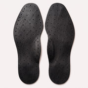 Black Diamond-Punched Full-Grain Leather Insoles — Finham