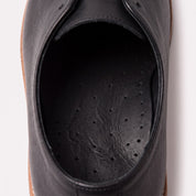 Black Diamond-Punched Full-Grain Leather Insoles — Finham