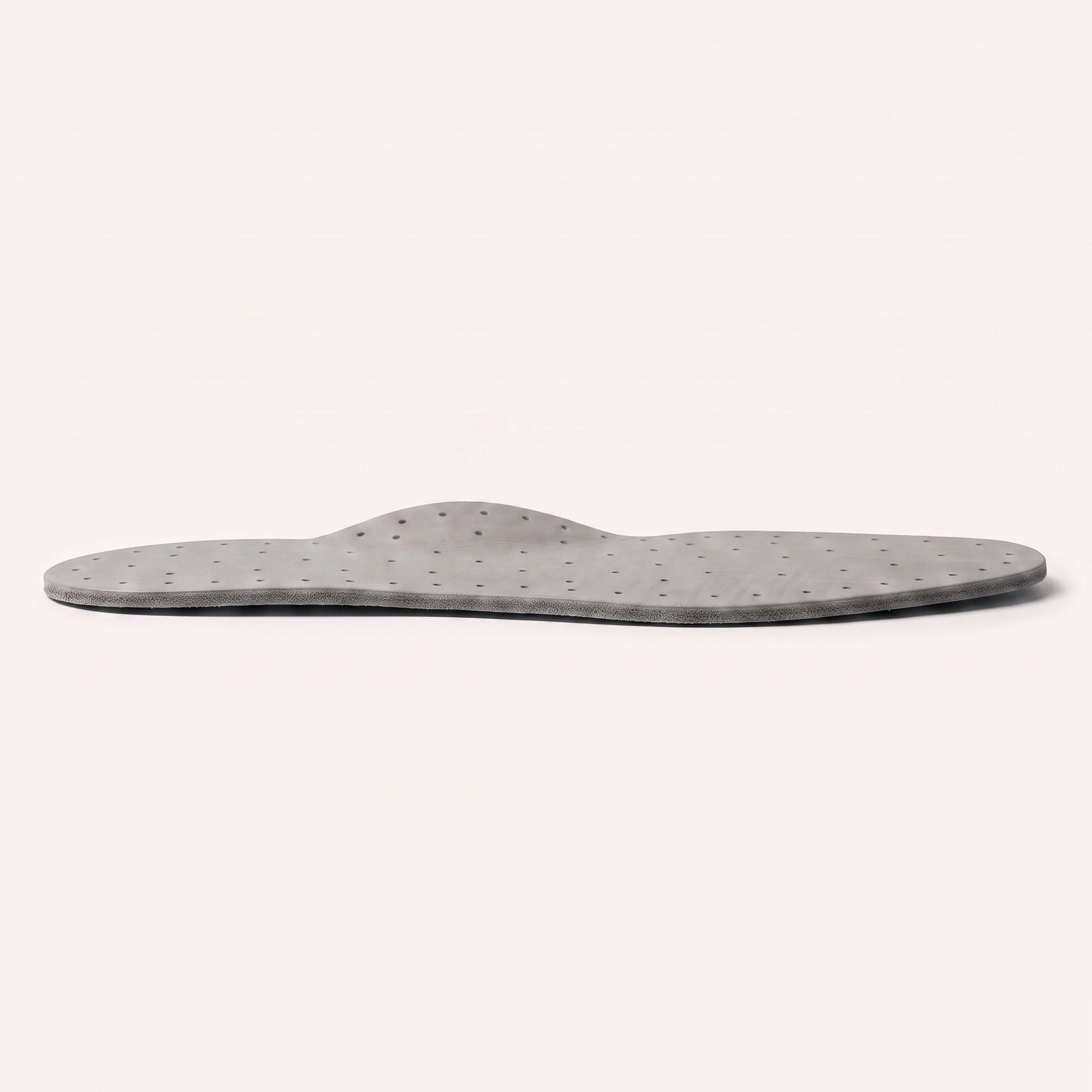 Light Gray Diamond-Punched Full-Grain Leather Insoles — Finham