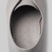 Light Gray Diamond-Punched Full-Grain Leather Insoles — Finham