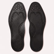 Black Wingtip Full-Grain Leather Insoles — Adridge
