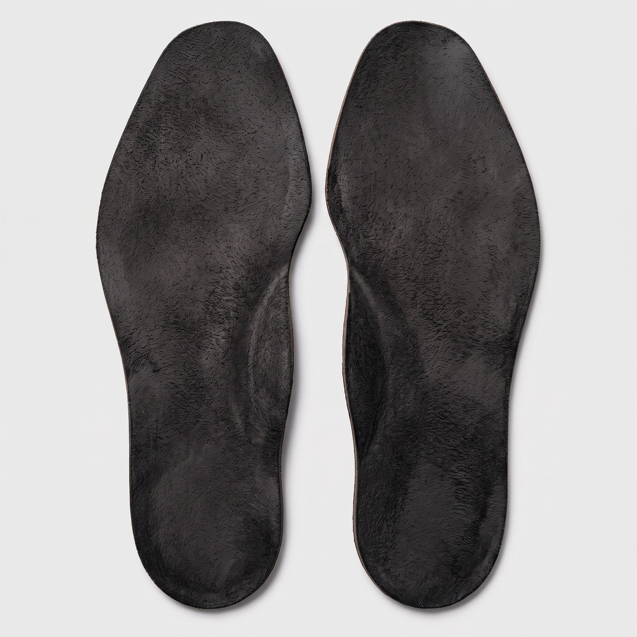 Black Leather Insoles, Breathable Shoe Inserts — Apley