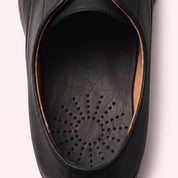 Black Leather Insoles, Breathable Shoe Inserts — Apley