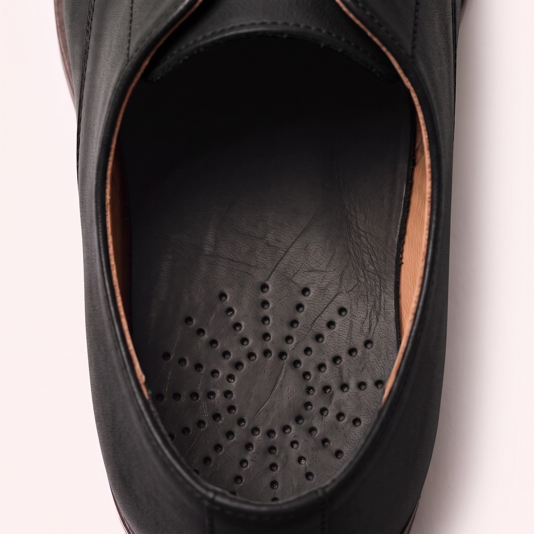Black Leather Insoles, Breathable Shoe Inserts — Apley