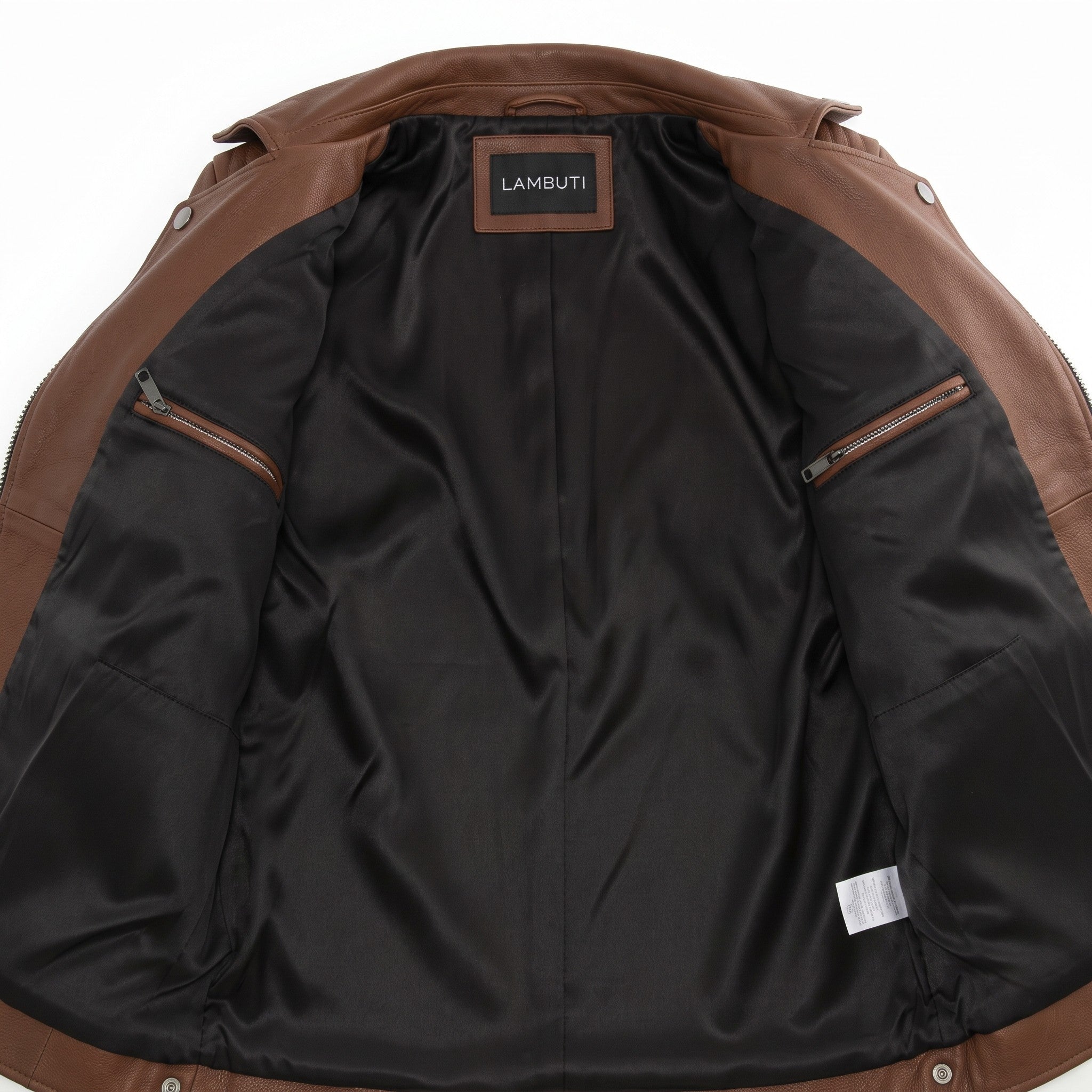 Women's Brown Quilted Leather Biker Jacket — Colgrave