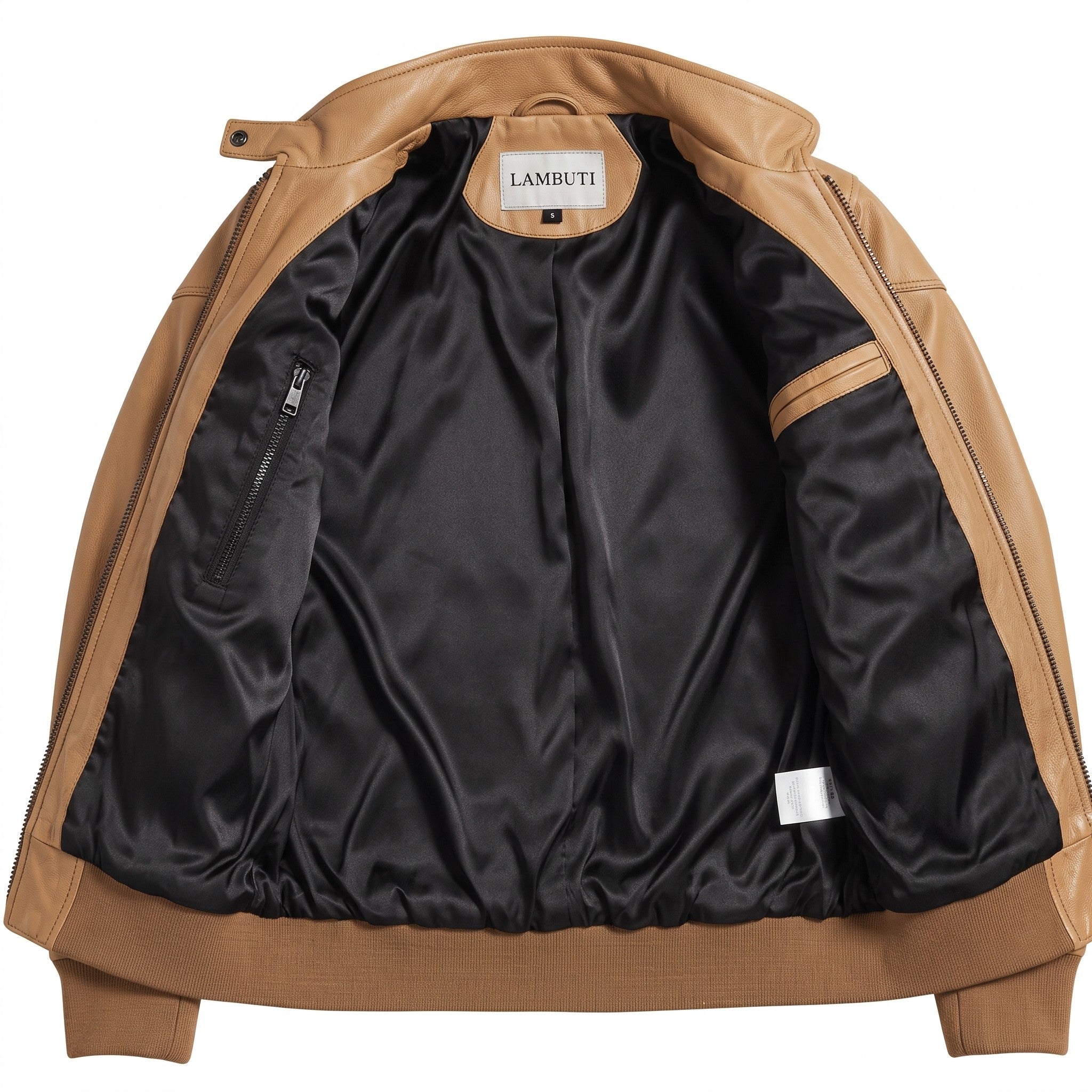 Women's Tan Hooded Leather Bomber Jacket — Arnott