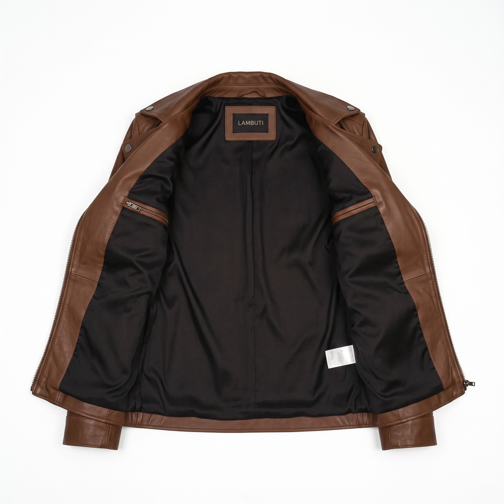 Women's Brown Leather Double Rider Jacket — Osgood