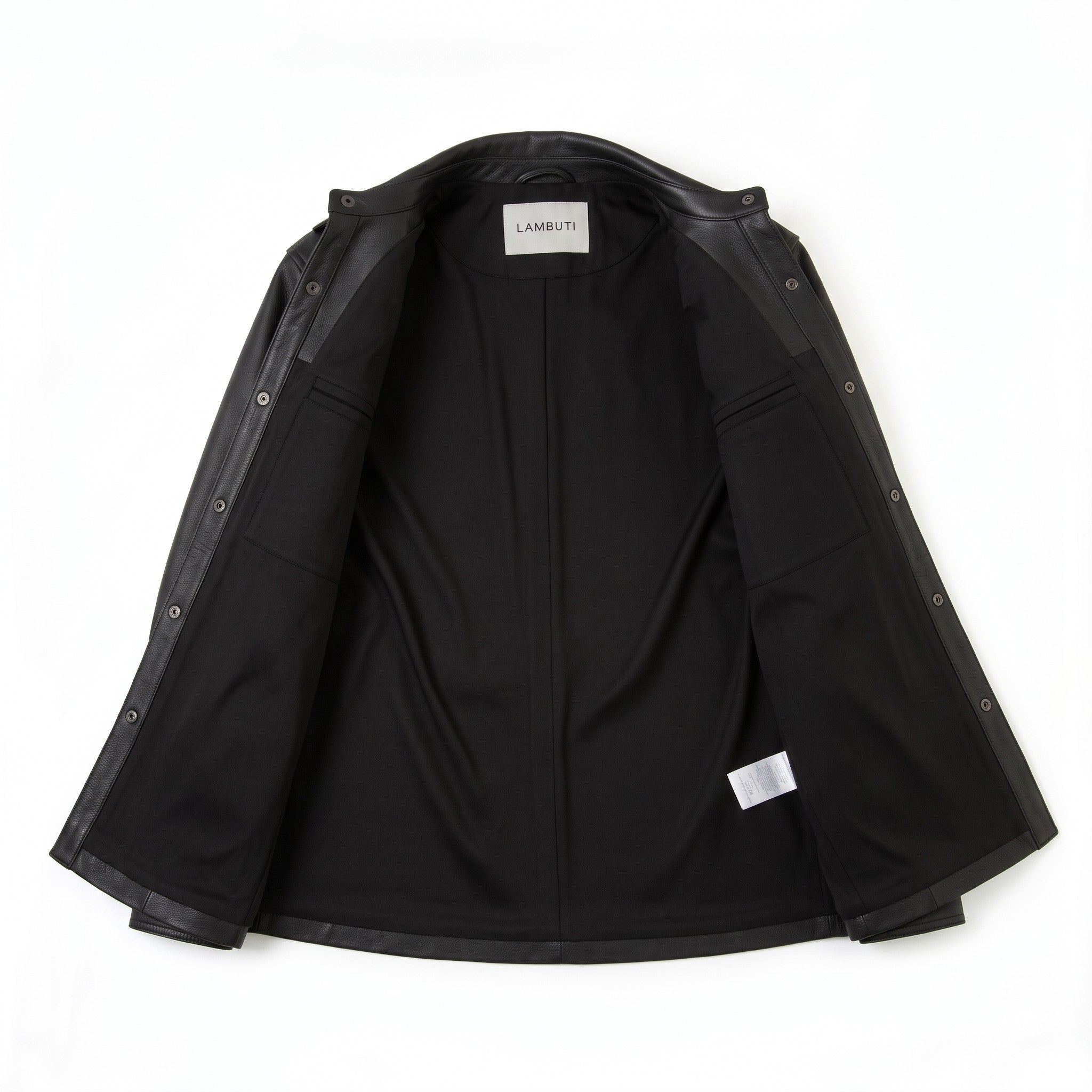 Women's Black Leather Trench Jacket — Aldous