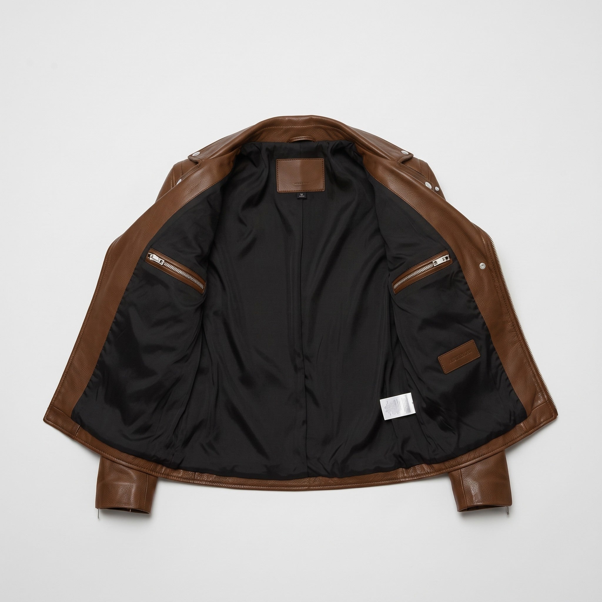 Women's Brown Quilted Leather Perfecto Biker Jacket — Welford