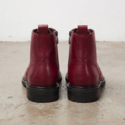 Men's Burgundy Wingtip Leather Derby Boots — Glasson