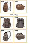 Brown Canvas Backpack — Darnell
