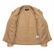 Men's Tan Leather Biker Jacket — Bagnall