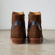 Men's Brown Plain-Toe Suede Jodhpur Boots — Harding
