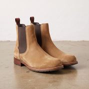 Men's Tan Suede Chelsea Boots — Addingham