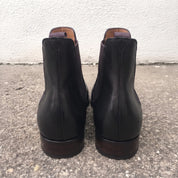 Handmade Men's Black Leather Chelsea Ankle Boots — Allington
