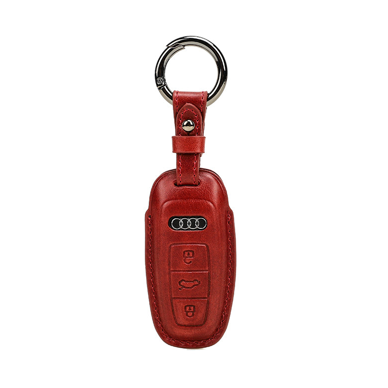 Custom Genuine Leather Key Case for Audi 2019-21 Models