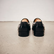 Men's Slip-on Leather Moccasins with Crocodile Pattern