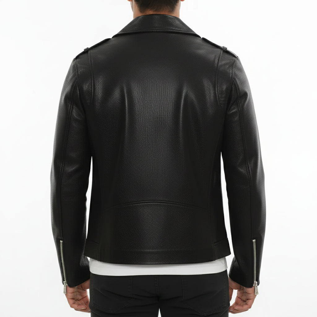 Men's Handmade Moto Leather Jacket