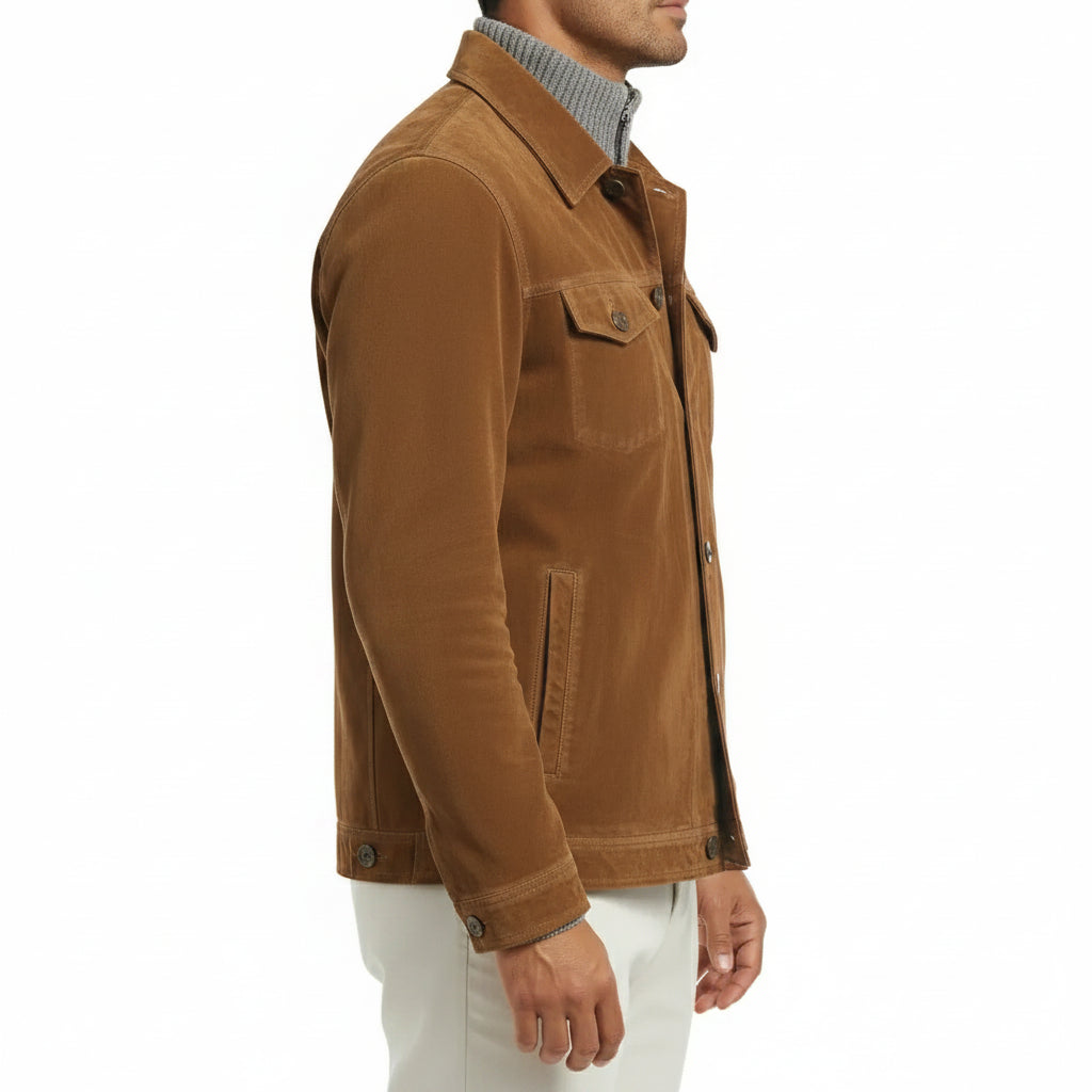 Men's Suede Handmade Field Jacket