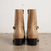 Men's Tan Plain-Toe Leather Jodhpur Boots — Fenhurst