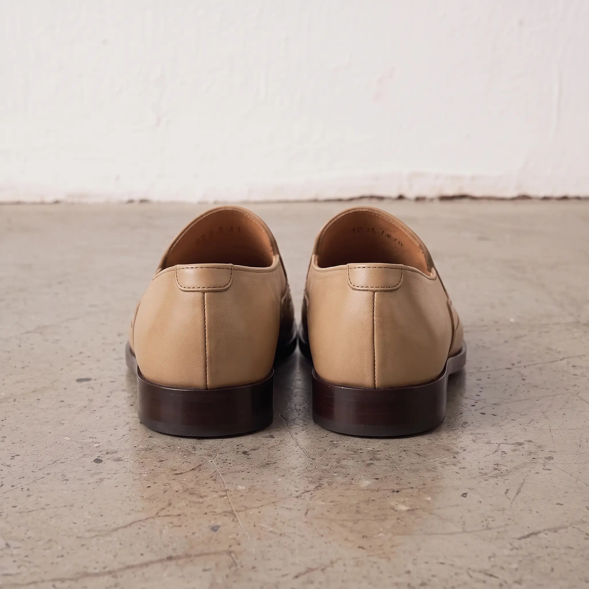 Men's Tan Apron-Toe Leather Loafers — Hargreaves