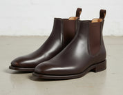 Handcrafted Brown Chelsea Ankle Boots