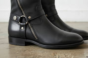 Handcrafted Men's Full-grain Leather Jodhpur Zipper Boots