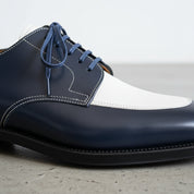 Handmade Spectator Men's Two Tone Formal Dress Shoes.