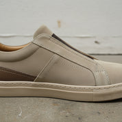 Men's Tan Suede Slip-On Sneakers