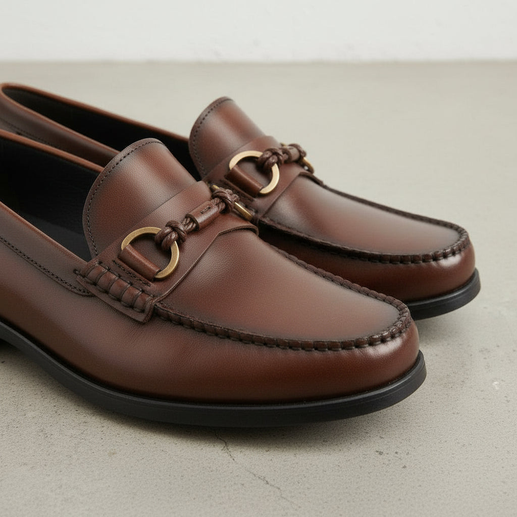 Men's Classic Horsebit Loafers in Full Grain Leather