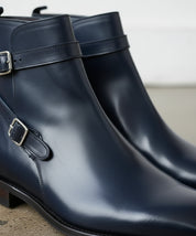 Handcrafted Men's Black Leather Jodhpurs Boots