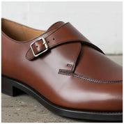 Handcrafted Brown Monk Shoes for Men