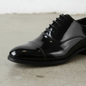 Men's Formal Dress Shoes, Handmade Full Grain Patent Leather
