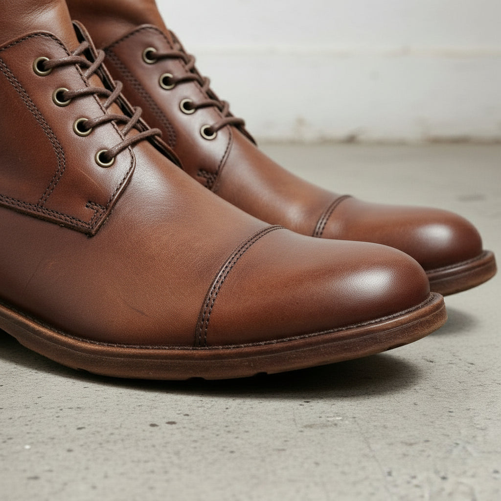 Men Antique Brown Side Zipper Ankle Boots, Brown Ankle High Biker Boots Rebels Market Men Antique Brown Side Zipper Ankle Boots, Brown Ankle High Biker Boots Rebels Market