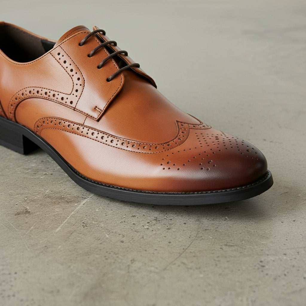 Men's Handmade Leather Brogue Dress Shoes