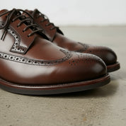 Handmade Men's Leather Wingtip Oxford Dress Shoes