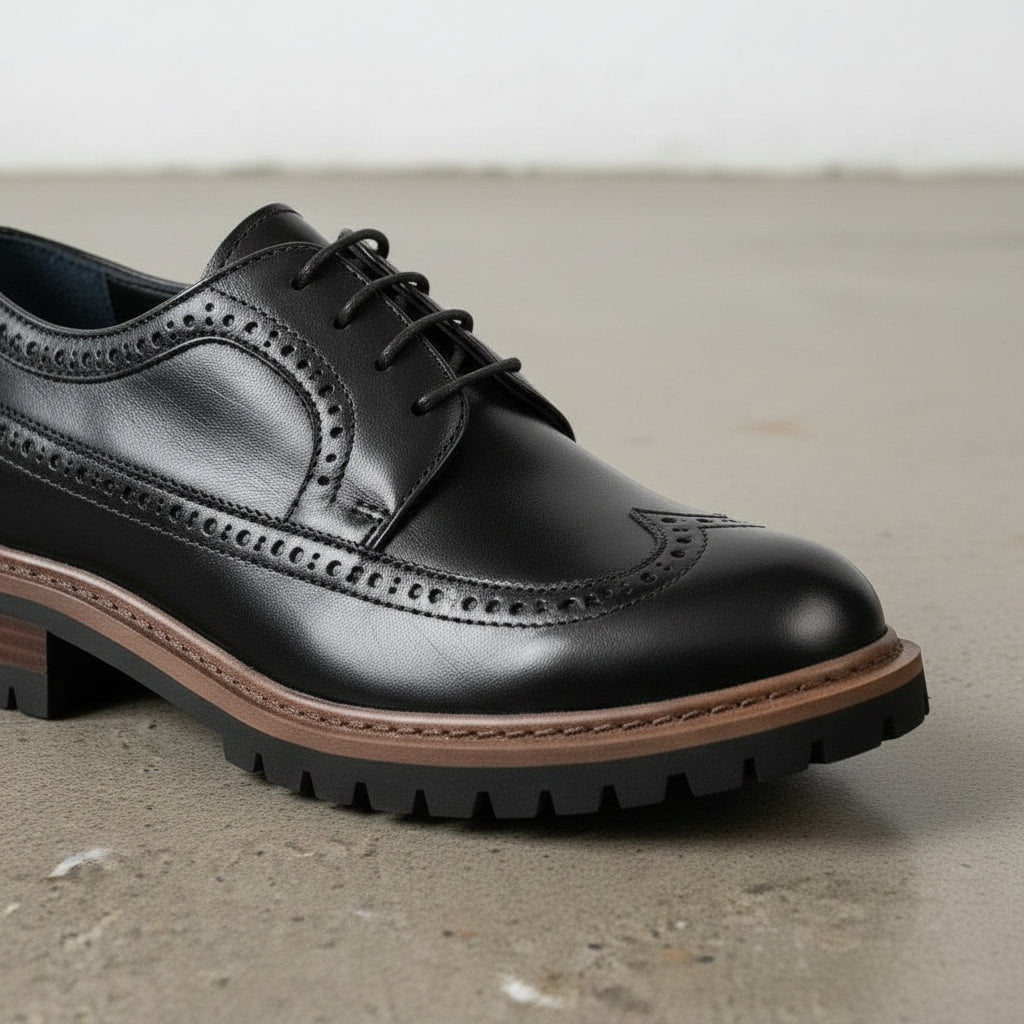 Handmade Men's Geniune Leather Formal Dress Shoes