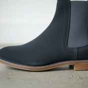 Men's Dark Gray Suede Chelsea Ankle Boots