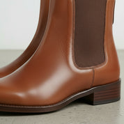 Women’s Handmade Brown Leather Ankle Chelsea Boots