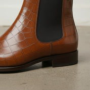 Handcrafted Tan Chelsea Boots