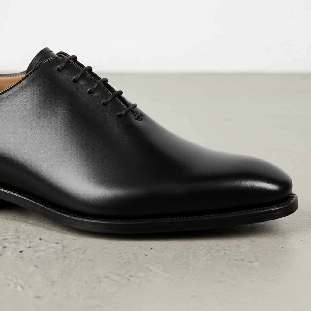 Men's Black Leather Oxfords