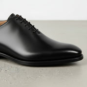 Men's Black Leather Oxfords