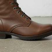 Handcrafted Men's Brown Combat Boots