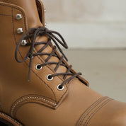 Men's Tan Cap-Toe Leather Ankle Boots