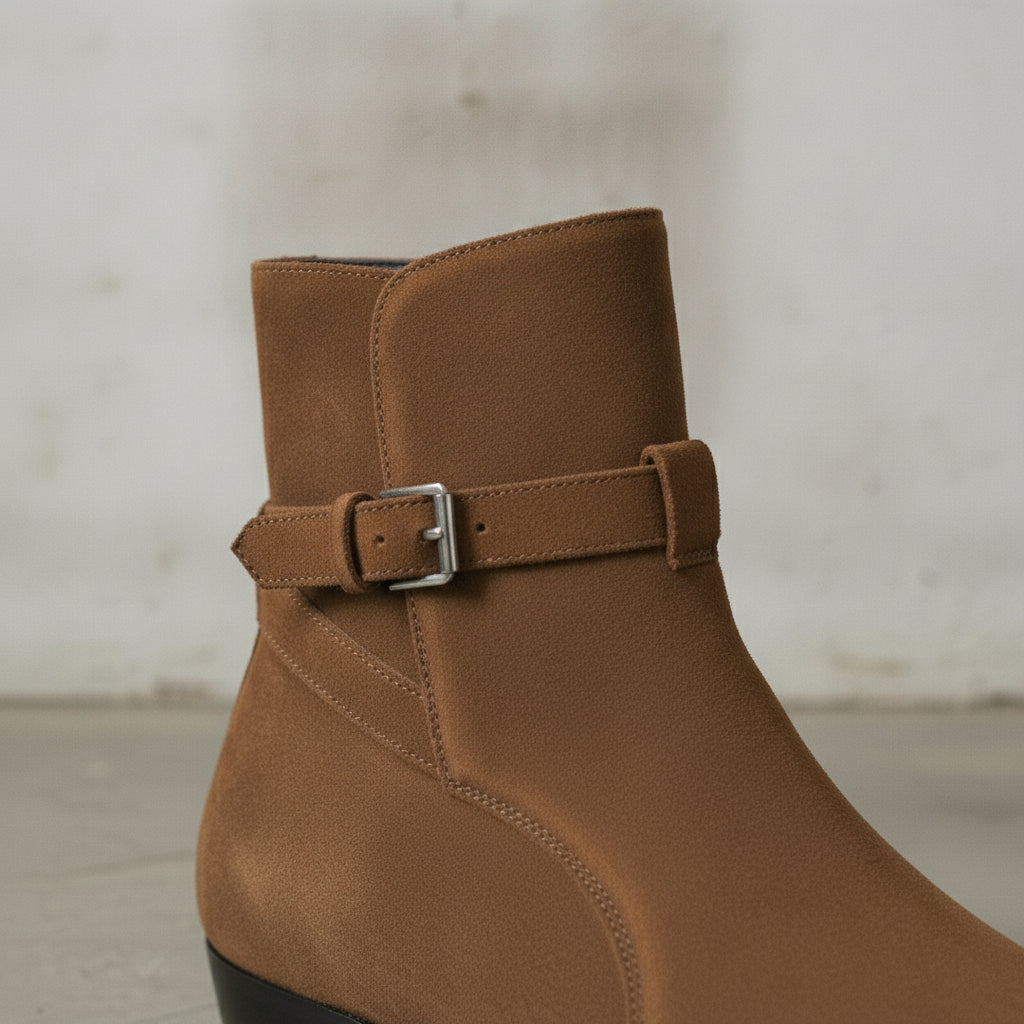 Men's Brown Suede Jodhpur Boots