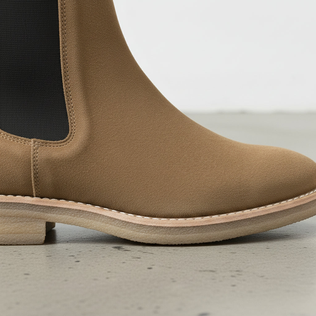 Men's Tan Suede Chelsea Boots
