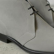 Men's Light Gray Suede Chukka Boots